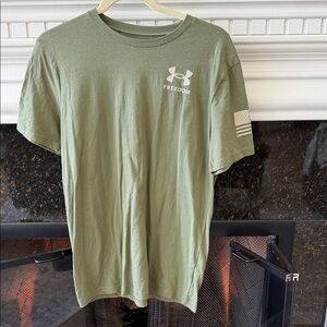 Under Armour Kids Green Freedom Short Sleeve Tee